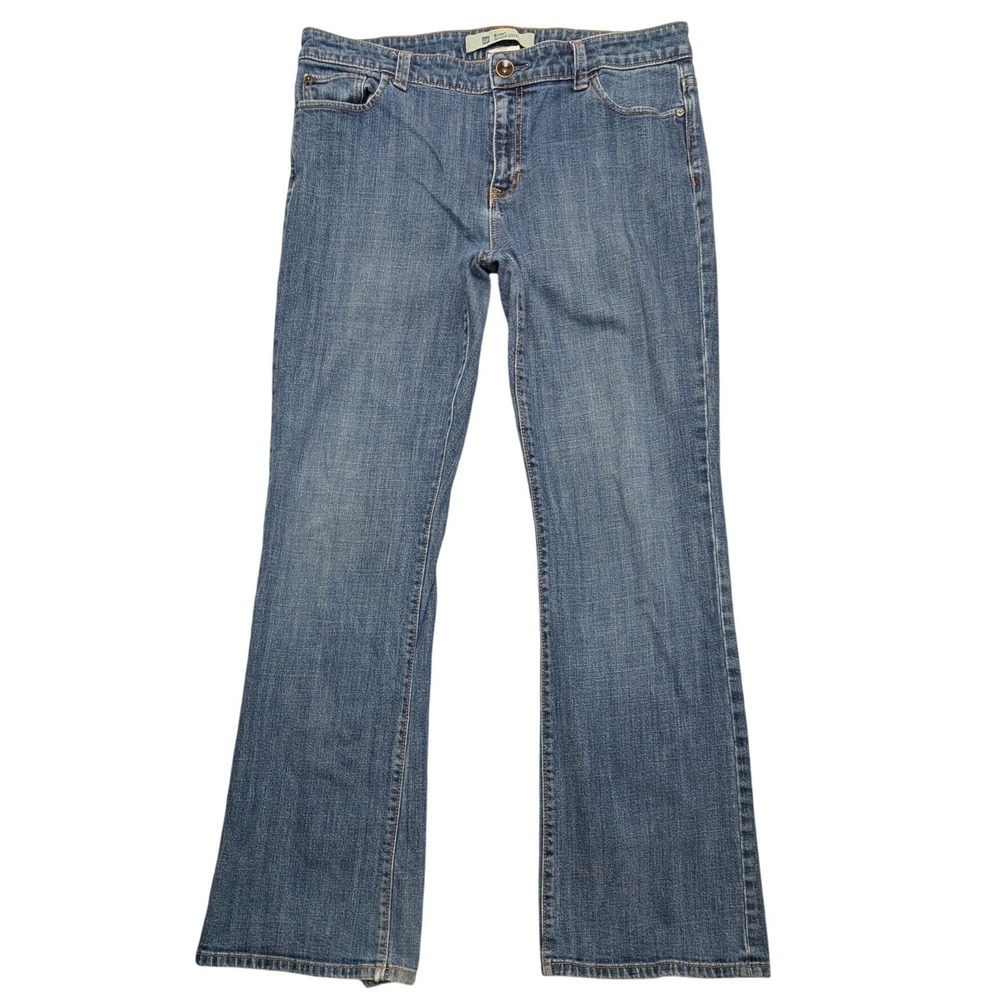 Gap Curvy Boot Cut Jeans Womens 16R Blue Medium Wash Mid Rise Stretch Denim